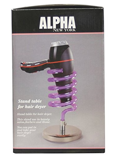 Hair Dryer Stand With A round Base(Purple) By Alpha new york