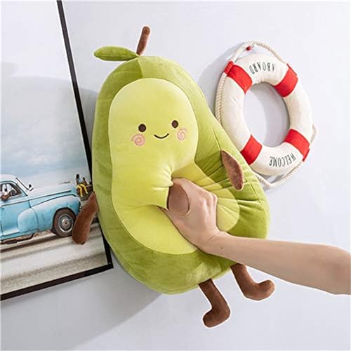 Nicole Knupfer Stofftier Plüschtier Avocado, Kuscheltier Avocado Kissen Geschenk Für Kinder/Erwachsene Kissen Stofftiere (B-45cm)