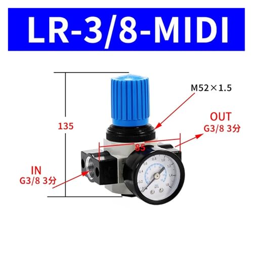 Régulateur haute pression LR-G3l4-MIDI pour cabine de peinture et atelier - 2