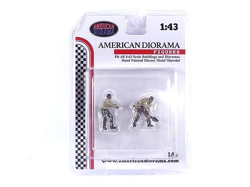 American Diorama 4X4 Mechanics 2 Piece Diecast Figure Set 2 for 1/43 Scale Models