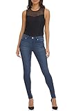 Rekucci Women's Ease in to Comfort Super Soft 5 Pocket Denim Skinny Leg (2, Ocean Whiskers)