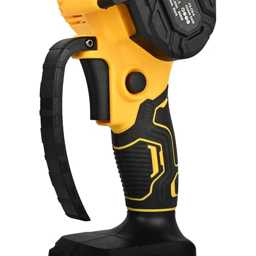 Image of HYCO Label Flymax Cordless Chainsaw 6 inch, 21V Mini Electric Hand Saw with 2 Batteries, Portable Power Tool for Gardening, Wood Cutting, Trimming, With Titanium Chain Made in Taiwan