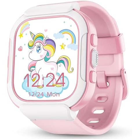 ZOSKVEE Kids Smart Watch, IP68 Waterproof Kids Fitness Tracker Watch with 1.4'' DIY Watch Face, Heart Rate/SpO2/Sleep Monitor, Pedometer, Alarm Clock and Game, Gifts for Teens Girls 5-12 Years Old Cover