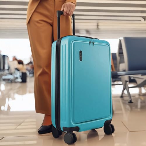 Image of 24 Inch Luggage with Spinner Wheels, Hard Shell Suitcase with TSA Locks for Luggage, Travel Large Suitcase, Expandable Hard Shell Suitcases, Teal