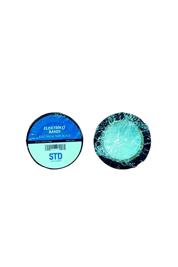 Std Siyah İzole Elektrikçi Bandı 19 mm Elektrik Bant