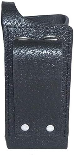 Leather Carry Case for PMLN5864A Two Way Radio - with Fixed Belt Loop (Non-Display)