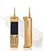 Higoo NEW Quad-band Classic Vintage Retro Touch Screen Brick Phone Dual SIM Dual Standby GSM850/900/1800/1900Mhz Mobile Cell Phone 16800Mah battery (Gold)