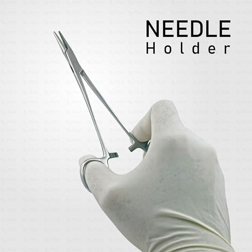 Image of OTICA Needle Holder Stainless Steel Surgical Instrument CE Quality (6 inch)