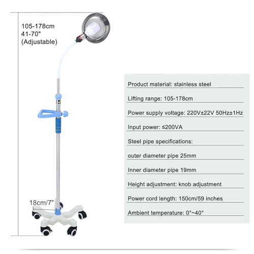 Lampe d'examen médicale rotative avec gradation continue pour gynécologie - 3