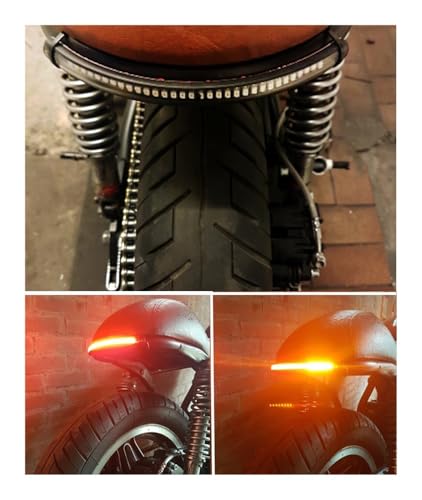 Feu arrière de frein à LED moto clignotant éclairage plaque immatriculation - 5
