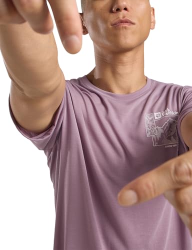 Jack Wolfskin Herren Vonnan Graphic M T-Shirt, Explore Wild Blossom, L EU