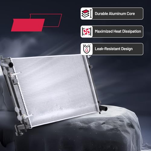 Image of BDFHYK 2776 Aluminum Radiator for Scion tC 2005-2010, CU2776, 16mm Core, Direct Fit Replacement