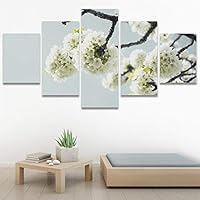 SIGNWIN 5 Panel Canvas Wall Art Modern Art Bohemian Bouquet Colorful Cool Floral Group Multicolor Photography Realism for Home Decorations Ready to Hang - 60