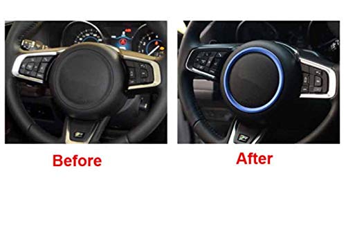 Baceyong compatibile con Jaguar XF 2015-2018, XE, F-Pace, F-Type Anello volante Emblema 3D