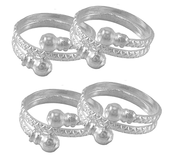 Fashion Accessories Toe Ring Sterling Silver Abstract Pattern Design Toe Ring Adjustable Jewelry for Women. Set of 2 Pairs Toerings. (008-2PAIRS) (B0BWYF6H7B) Amazon Price History, Amazon Price Tracker
