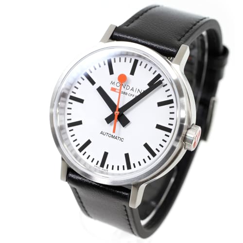Mondaine Reloj Analógico para Hombres de Automático con Correa en Cuero MST.4161B.LBV