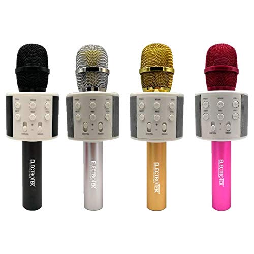 Micrófono KARAOKE Wireless ELECTROTEK ET-WS10 (Plateado) Cover