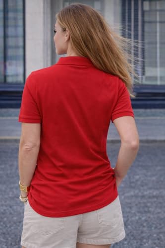 Image of Mack Jonney Women's Cotton Polo T-Shirt|Solid Regular Fit|Half Sleeve Collar T-Shirt for Casual Wear-MJ-32