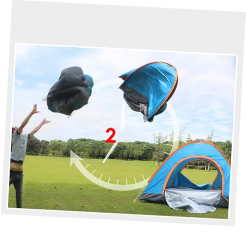 Carpa plegable automática para 1 persona, azul miniatura 4