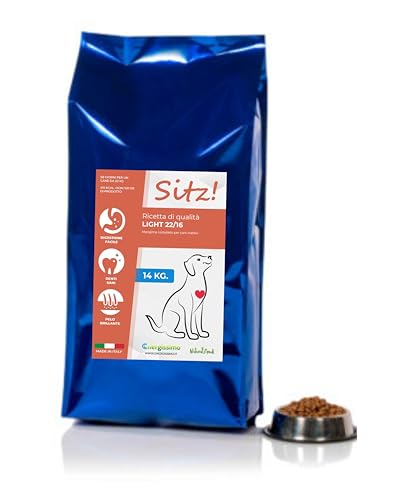 Crocchette Light per Cani Inattivi - 22% Proteine - Ricetta di Qualità sacco da 14 kg