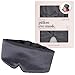 Kitsch Satin Sleep Mask - Eye Mask for Sleep, Softer Than Silk Satin Sleeping Mask Blindfold and Sleep Masks for Women and Men, Eye Care Travel Essentials - Charcoal Black