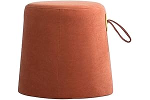 Minimalist Nordic Rattan Pouf Ottoman Foot Rest