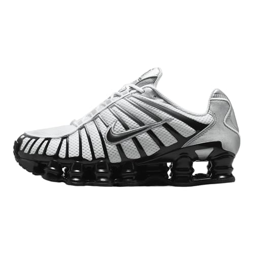 Nike Shox TL Shoes (HQ4049-001, Metallic Silver/White/Wolf Grey/Black)