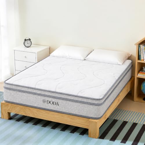 dormidarte Colchón 90x190 cm Muelles Ensacados y Viscoelástica, Colchones 90 x 190 Firmeza Alta Extrafirme 25 cm, Híbrido, Refuerzo Perimetral, Fabricado en España