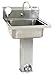Eagle P1916 Lavatory Sink, Stainless Steel, Pedestal, Foot Valve, 23" W x 24-5/16" L, Silver