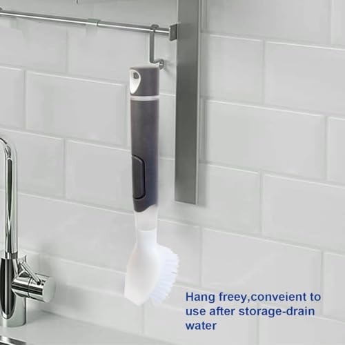 Image of CELOX Dish Brush with Soap Dispenser, Scrub Brush for Kitchen Cleaning for Dishes, Pans, Sink, Pots