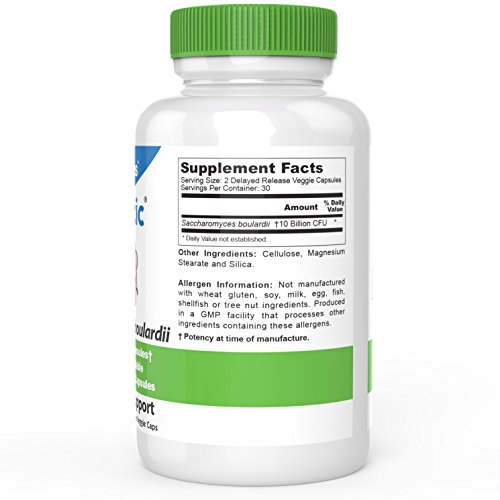 Drformulas Saccharomyces Boulardii Probiotic 10 Billion Cfus | Nexabiotic S Boulardii, Immune And Digestive Support Supplement, 60 Stomach Acid Resistant Probiotics Capsules #TOP1