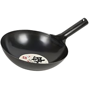 鉄製中華鍋 36cm 穴付きハンドル 鉄製中華鍋 36cm 穴付きハンドル