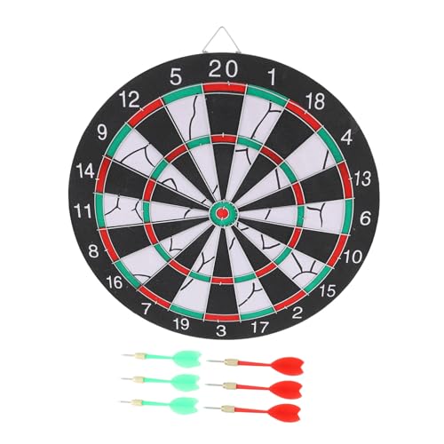 OSOLADY 1 Set Double Sided Flocking Dartboard Fun Indoor Throwing Game for Adults Enhances Hand Eye Coordination for Parties Family Activities Design with Included