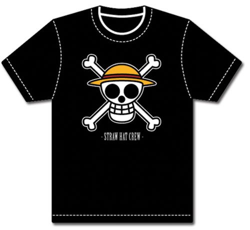 One Piece Straw Hats Crossbone T-Shirts (M)