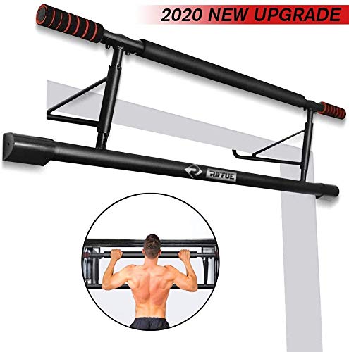 RIFFUE Pull Up Bar for Doorway Chin Up Bar No Screw Installation Adjustable