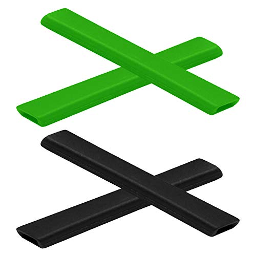 Galvanic Replacement Earsocks for Oakley Jawbone | Racing Jacket | Split Jacket - Dark Green + Black