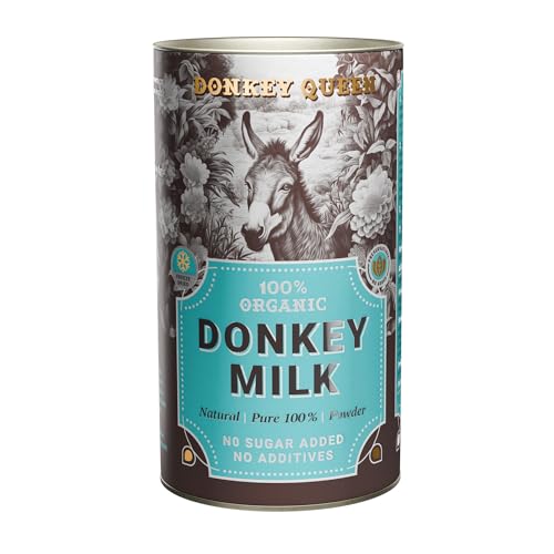 Donkey Queen Milk Powder 180g,100% Organic, Without Added Sugar, Vitamins, Minerals, Immune Booster, Freeze-Dried, No Preservatives, No Additives