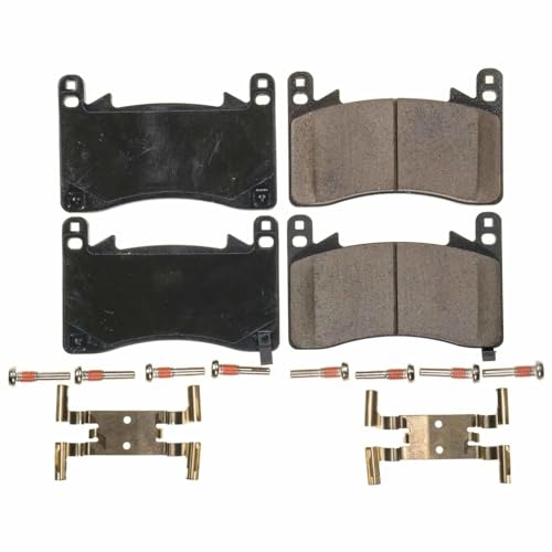 Image of PowerStop Front Brake Pads for Acura TLX 2021-25 - Z17 Ceramic Brake Pads with Installation Hardware, 17-2418