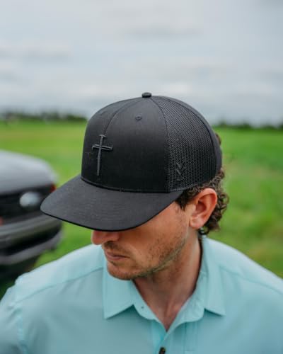 Image of Yee Yee Apparel Men's Trucker Hat | Men's Trucker Hat with Adjustable Snapback, Men's Snap Cap with Apparel Patch or Embroidery, Pre-Curved Brim