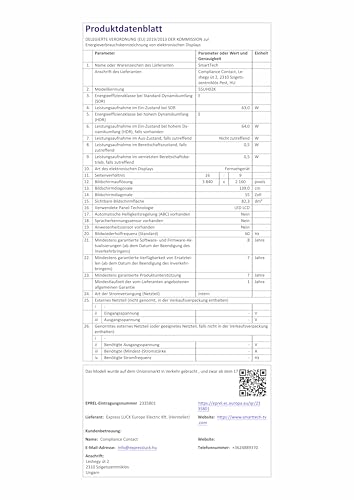 Smart Tech 55UH02K 55 Zoll UHD Fernseher