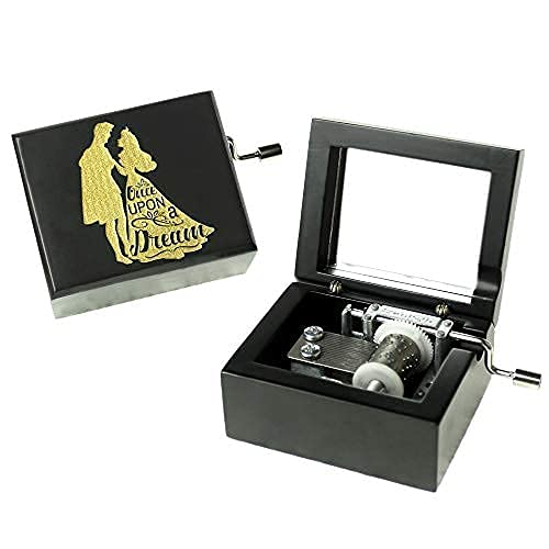 Amazon | Sinzyoシリンダーオルゴール 木製手回し ミラー付き