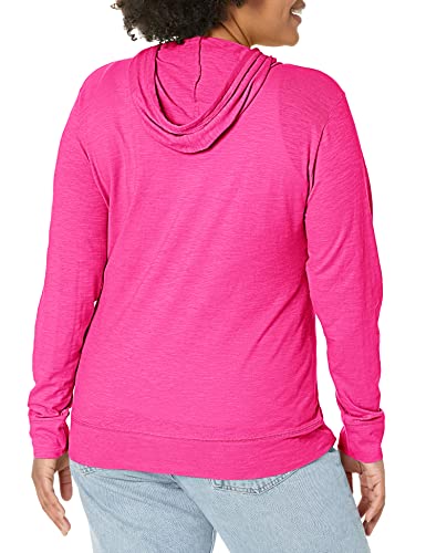Hanes Women's Jersey Full Zip Hoodie, Amaranth, Large #TOP1