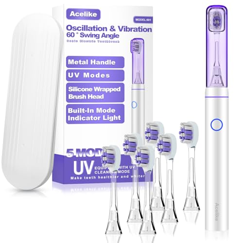 Brosse à dents électrique vibration et oscillation 5 modes avec UV