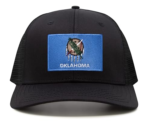 Image of International Tie State Hat for Men and Women, Adjustable Snapback Trucker Baseball Cap with Embroidered Patch