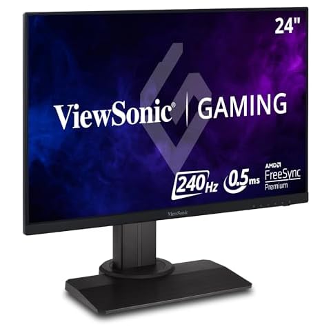 ViewSonic XG2431 24 Inch 1080p 0.5ms 240Hz Gaming Monitor with FreeSync Premium, Advanced Ergonomics, Eye Care, HDR400 Cover