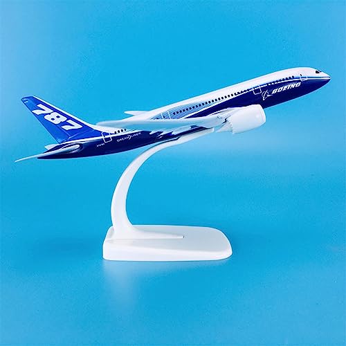 Avión Boeing B787 miniatura 18 cm escala 1:300 adorno de metal para despacho de pilotos 4