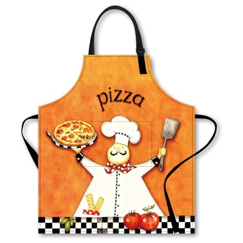 Image of Nuxovilar Cute Cooking Kitchen Apron, 26.77 * 30.7 Inches, Essential for Kitchen Cooking, Baking, Festive Gatherings