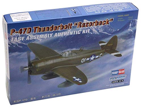 Kit de construction d'avion P-47D Thunderbolt facile à assembler Hobby Boss