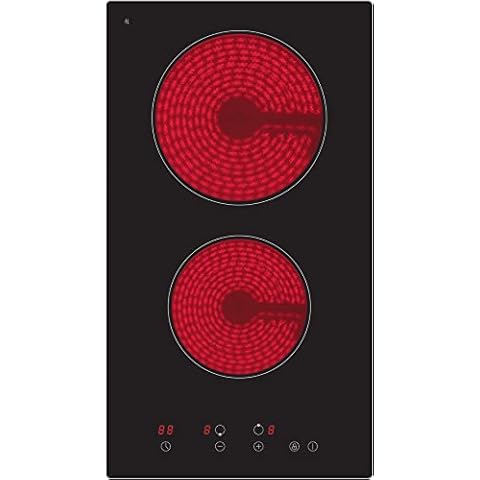 PKM Glaskeramik-Doppelkochfeld BEB-GK-2TC G | 9 Heizstufen je Kochzone | 2 Kochzonen | Ø 16,5 & 20,0 cm | 2900Watt Cover