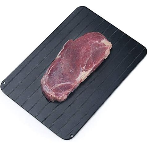 Defrost Tray Thaw Board Plate Fast Defrosting Tray Aluminum Defrost Board Rapid Thawing Tray Without Electricity Chemicals Microwave Hot Water Or Any Other Tools For Thawing Frozen Food Cover